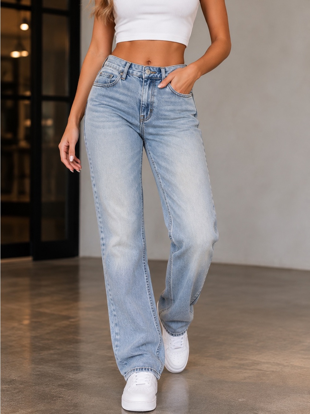 Levi's Light Blue High-Rise Flare Wide-Leg Jeans - Women